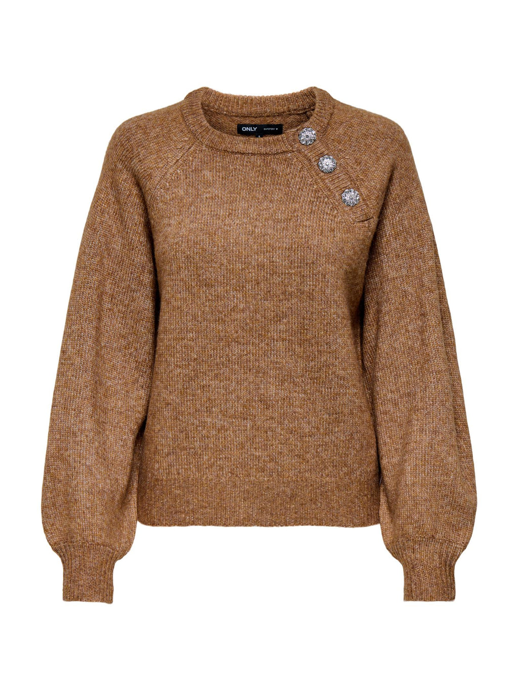 Maglia Only Lauren Nocciola bottone 15327661 /Cocoa Créme ONLY 
