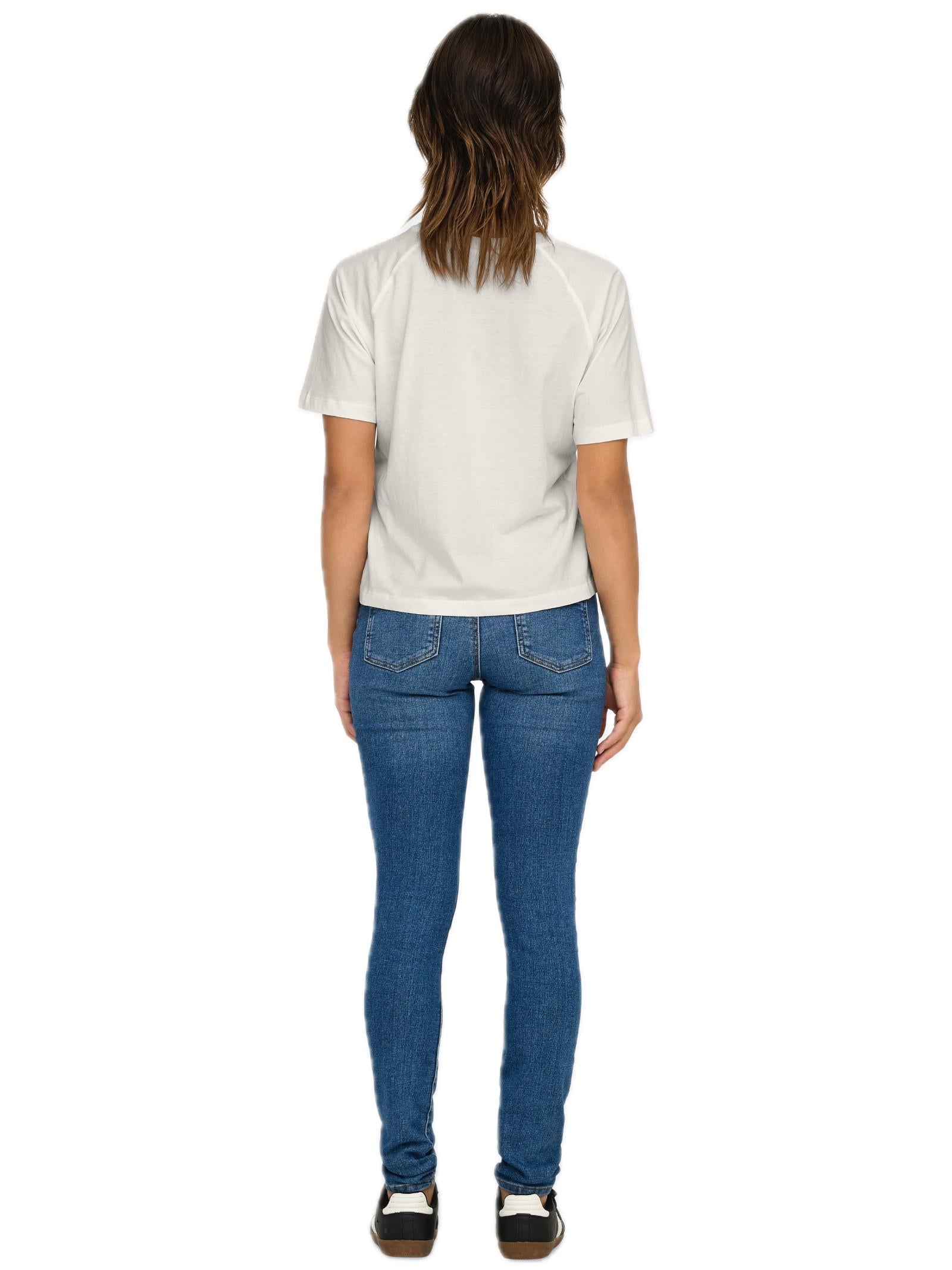 T-shirt Jacqueline De Yong Nina Bianco 15342612 /Strong Cloud Dancer JDY 