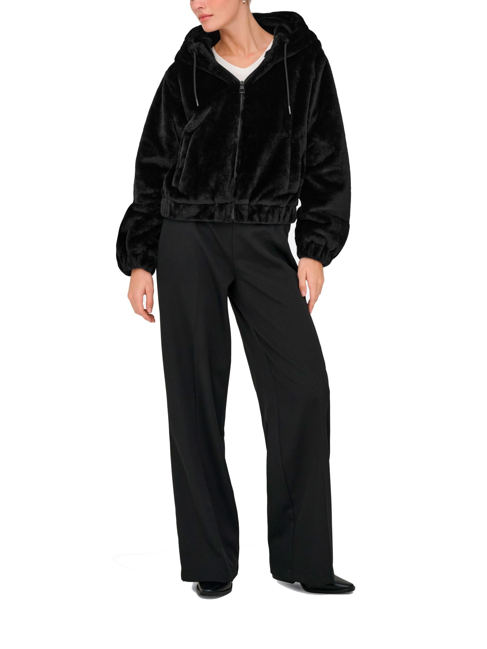 Giubbotto Jacqueline De Yong Yola Nero con pelliccia 15359329 /Black JDY 