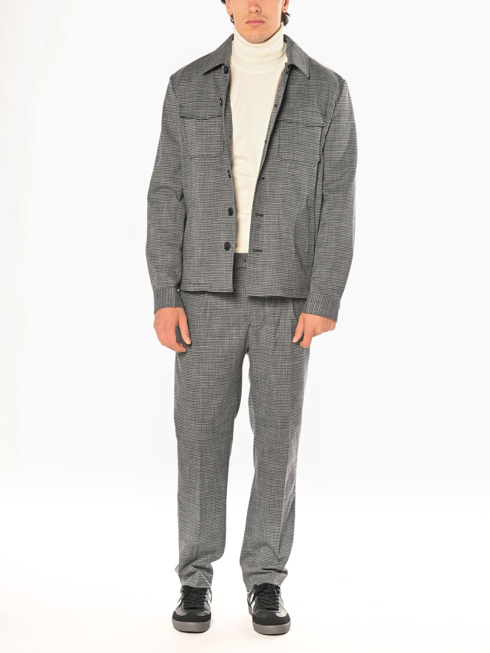 Overshirt Seinse Antracite pied poul GBI1054 ANTRACITE SEINSE 