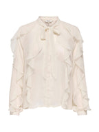 Camicia Only Taryn Bianco fiocco e volant 15360696 /Birch ONLY 