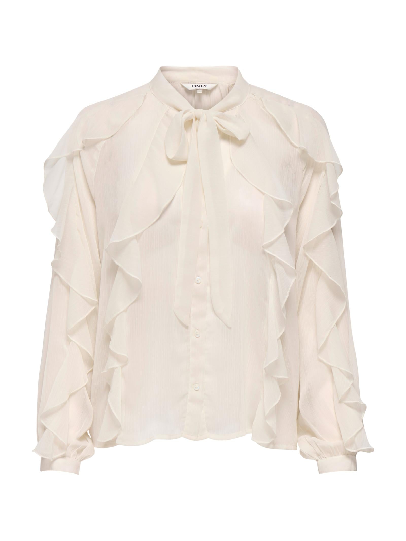 Camicia Only Taryn Bianco fiocco e volant 15360696 /Birch ONLY 