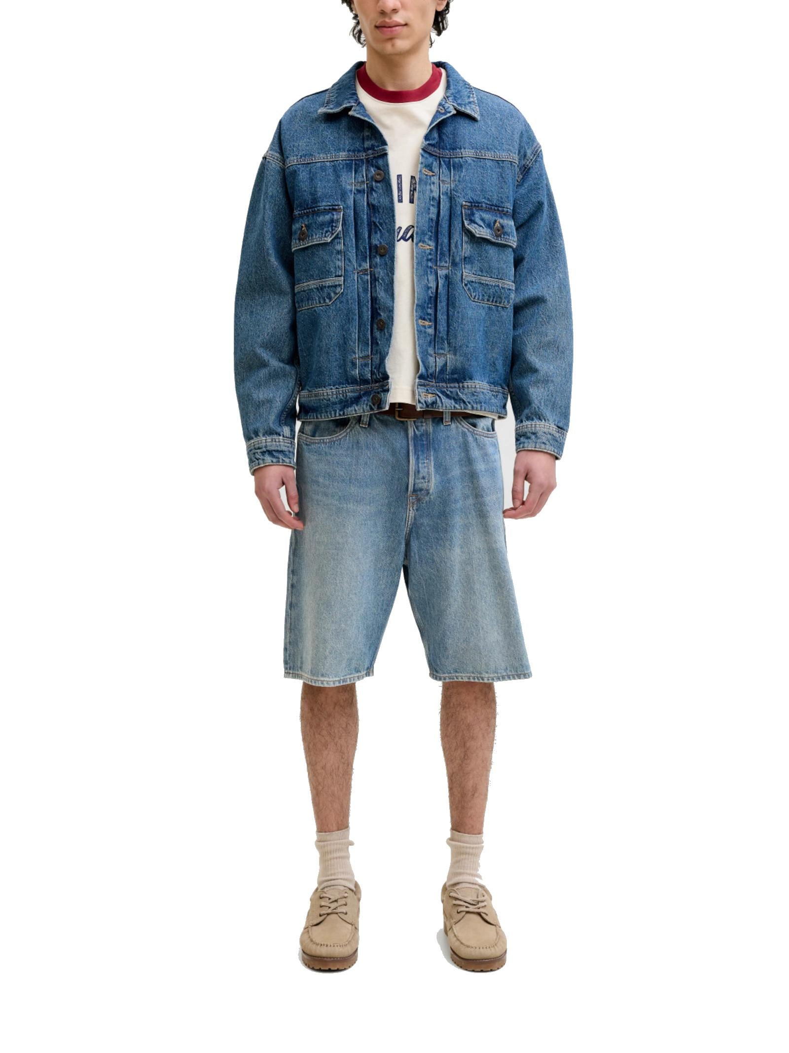 Bermuda Jack & Jones Blue Denim Alex Loose fit 12269532 /Blue Denim JACK & JONES 