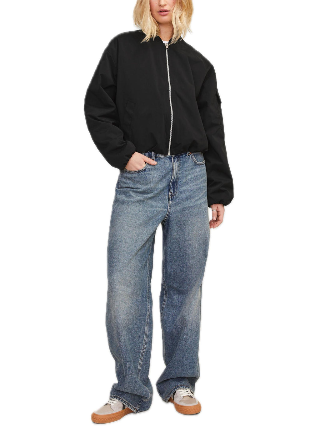 Bomber JJXX Nero Eila con colletto 12253330 /Black JJXX 