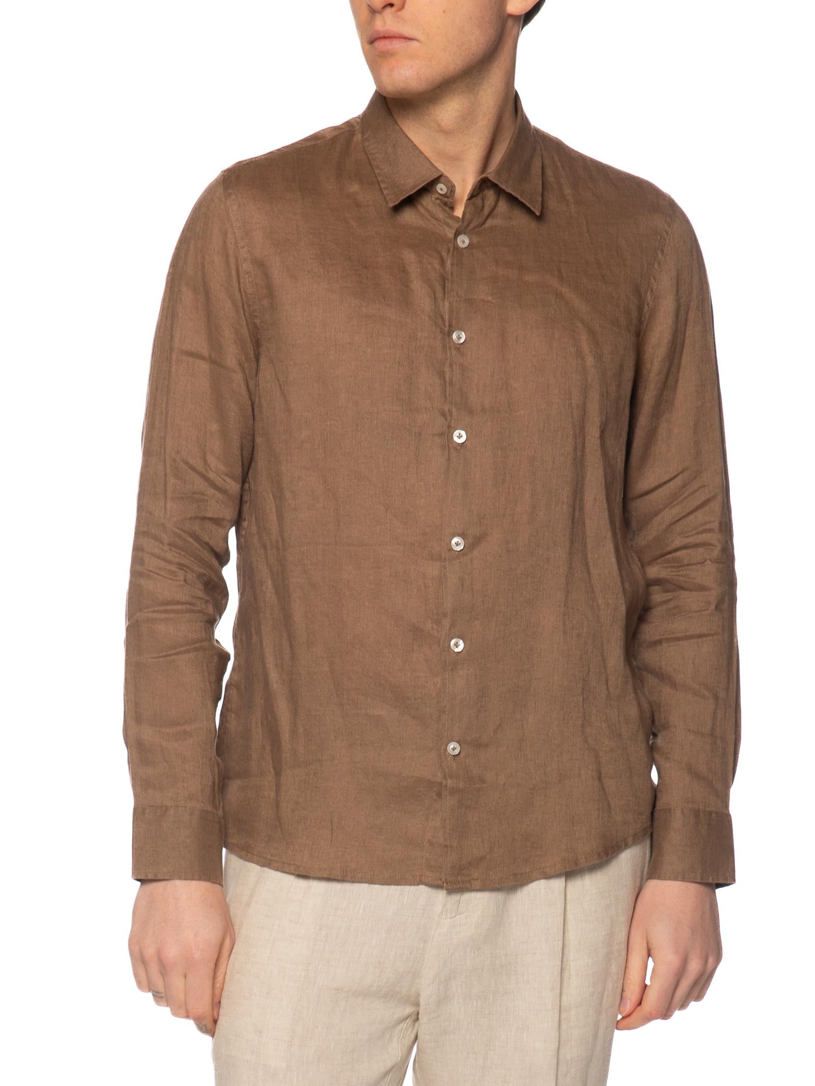 Camicia Seinse Fango in lino CE1081 FANGO SEINSE 
