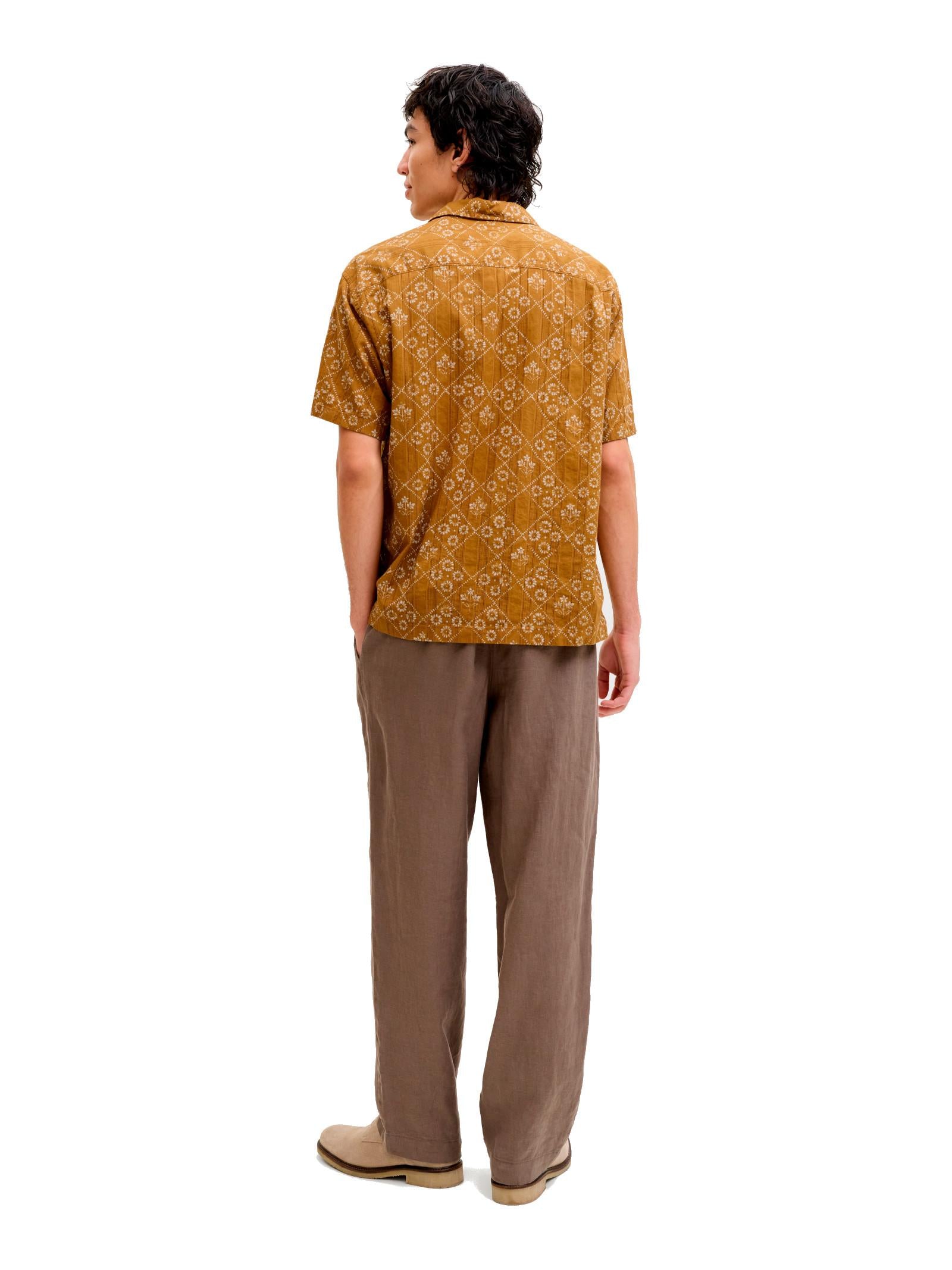 Camicia Jack & Jones Lyon Senape fantasia 12291968 /Wood Thrush JACK & JONES 