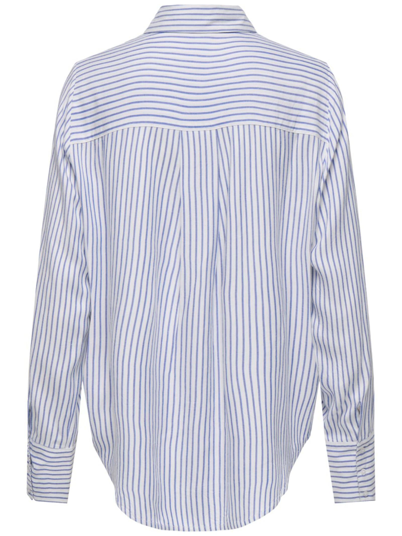 Camicia Only Bianco Celeste Eart a righe verticali 15320243 /Cloud Dancer ONLY 