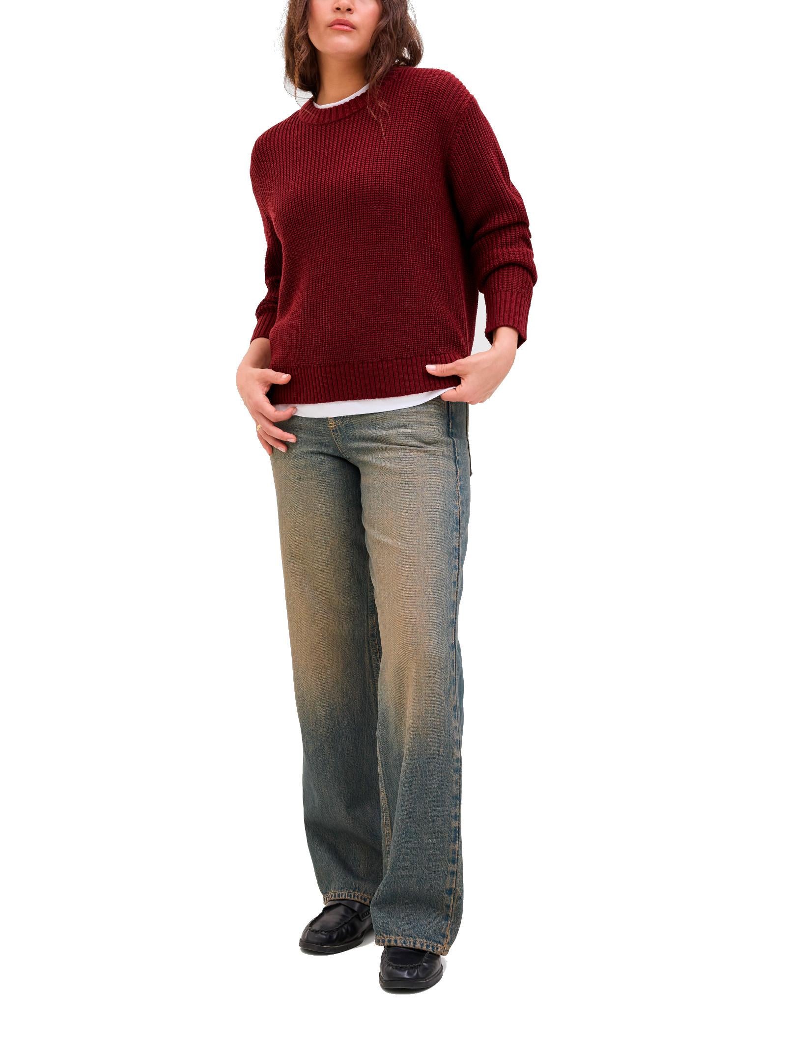 Maglia JJXX Global Bordeaux Loose 12288012 /Cabernet JJXX 