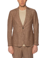 Giacca Seinse Fango in lino fiammata GAE1144 FANGO SEINSE 