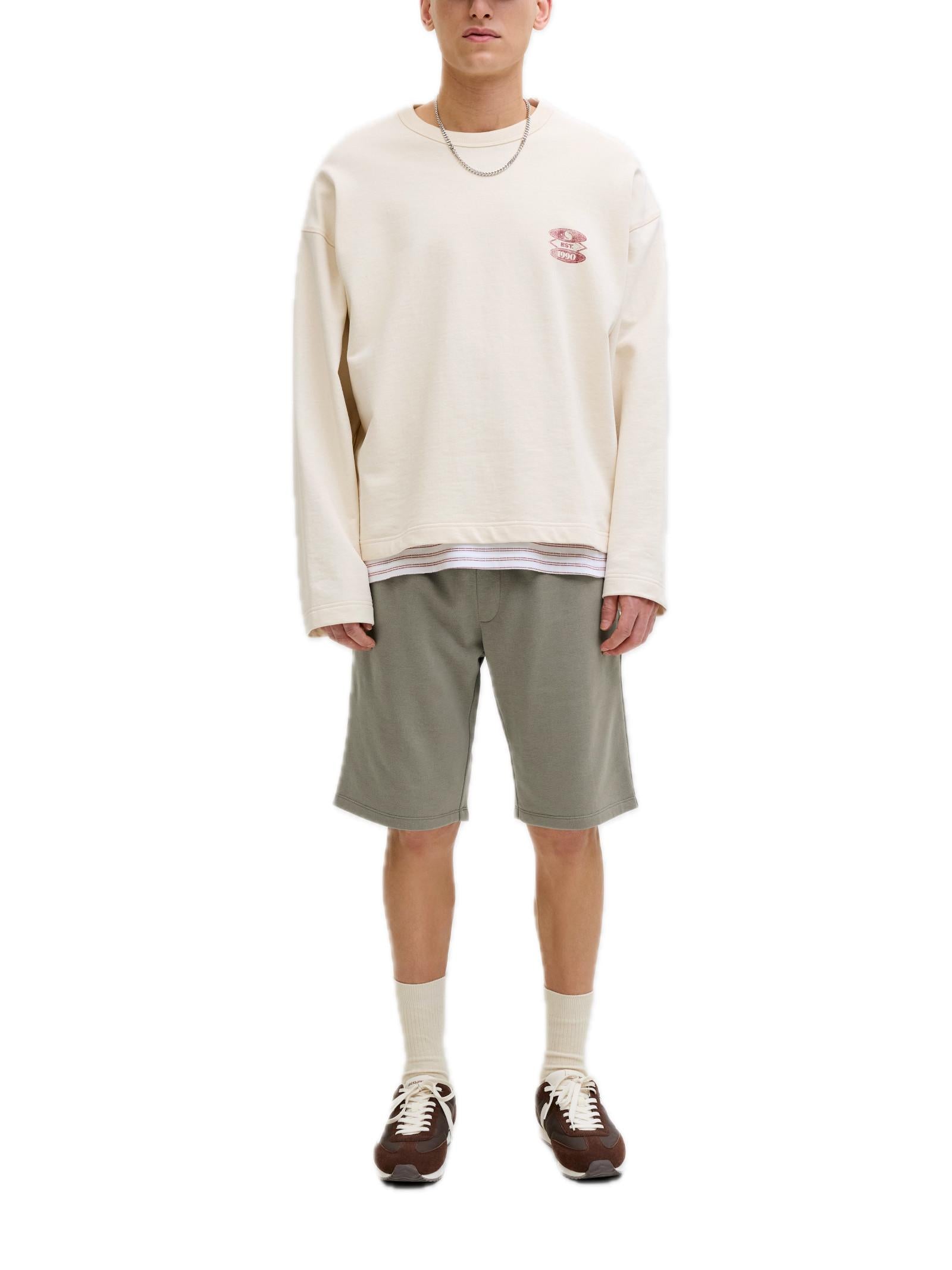 Bermuda Jack & Jones Gordon Verde in felpa 12249285 /Vetiver JACK & JONES 