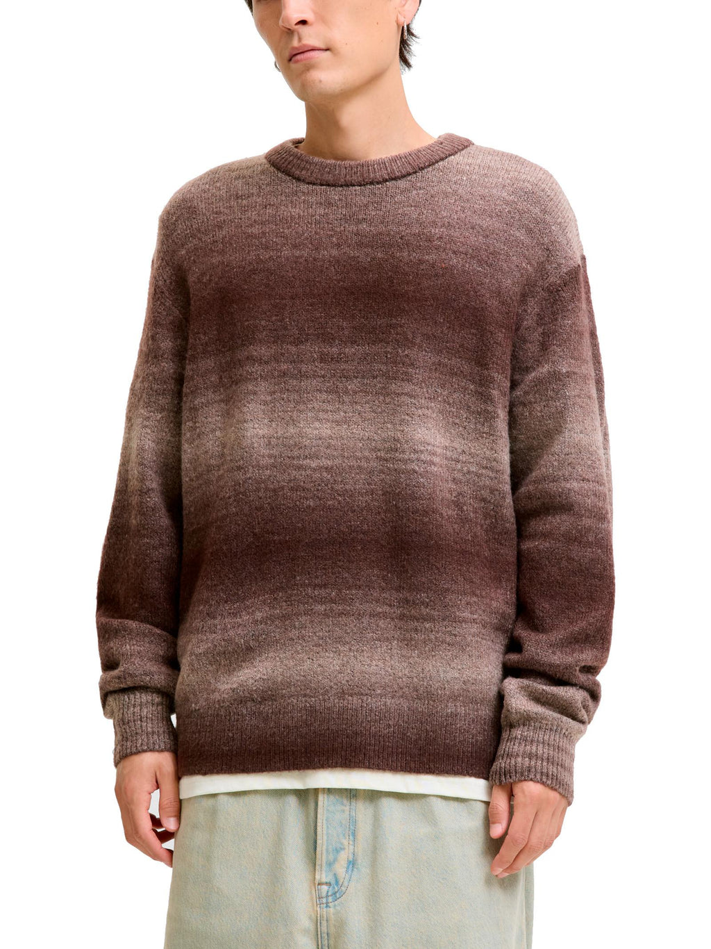 Maglia Jack & Jones Meadows Marrone melange 12283641 /Deep Mahogany JACK & JONES 