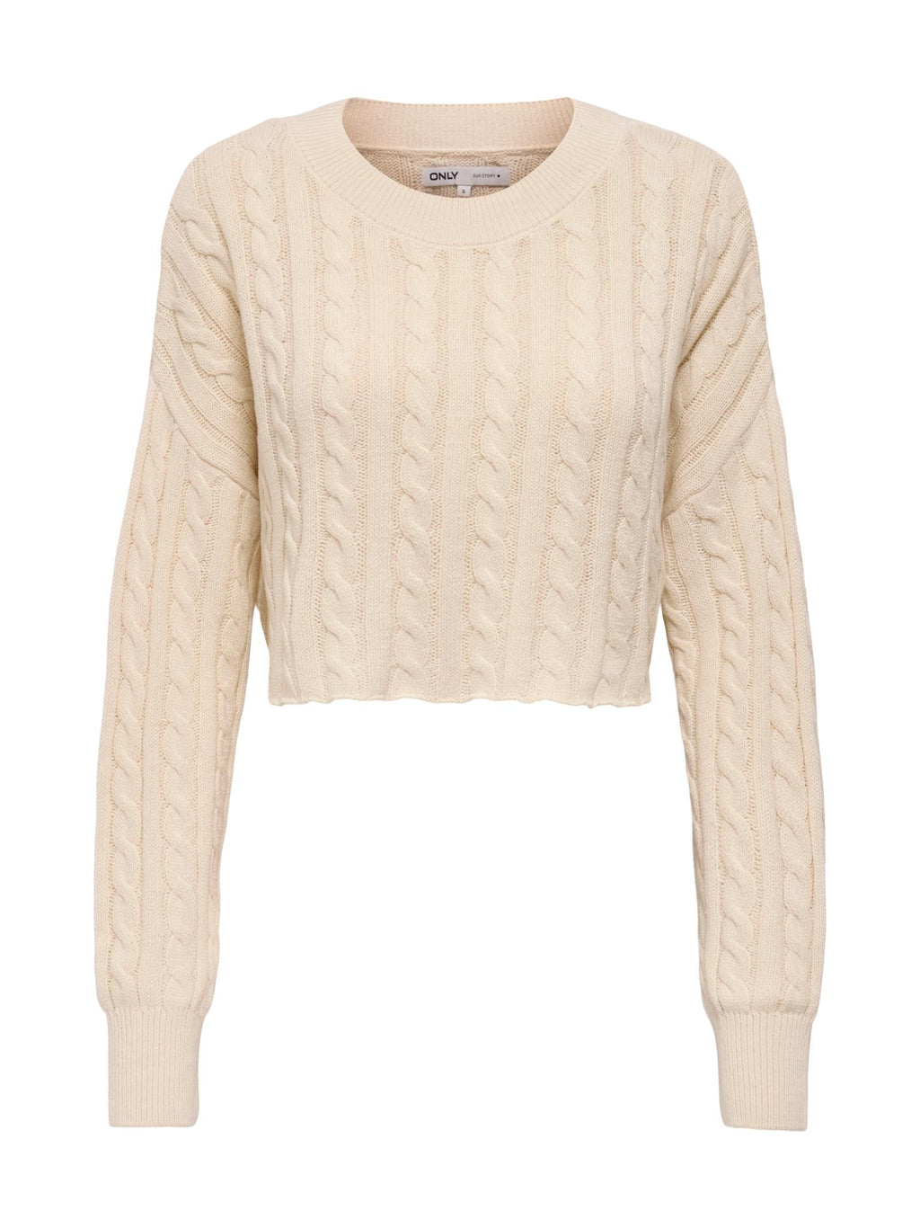 Maglia Only Birtie Panna Cropped 15350742 /Birch ONLY 