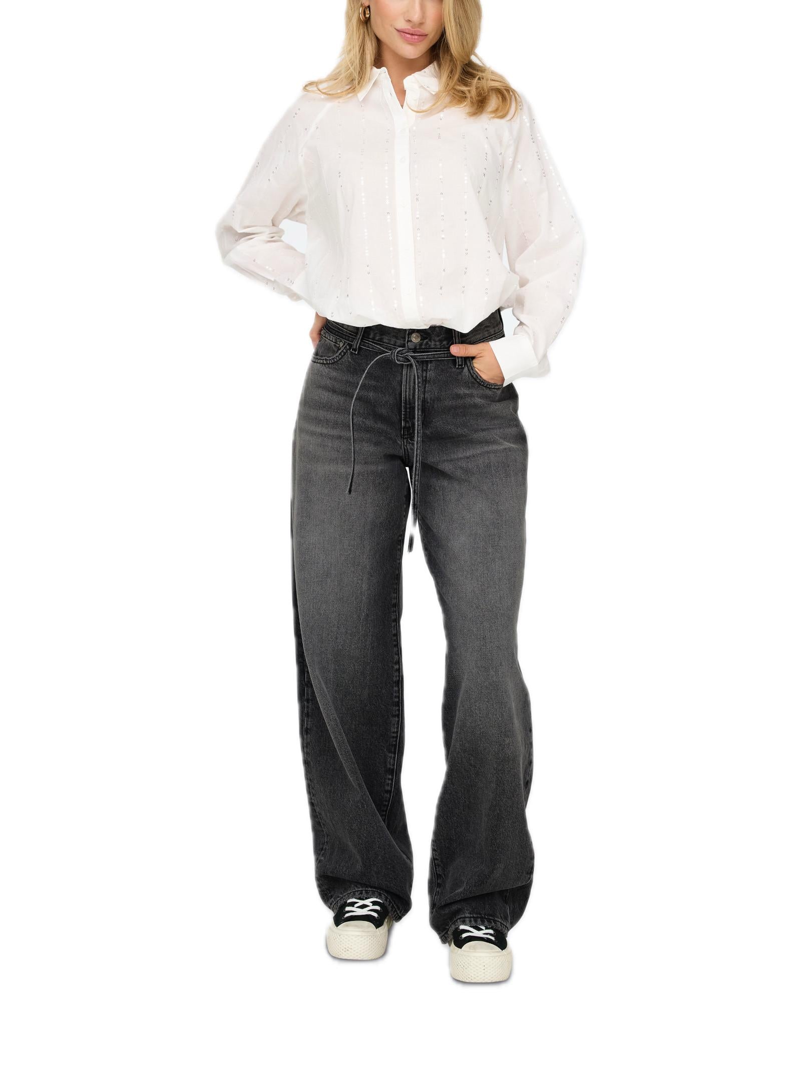 Jeans Only Gianna Antracite Balloon fit 15347094 /Washed Black ONLY 