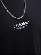 T-shirt Jack & Jones Soho Nero con mino logo gommato 12278787 /Black JACK & JONES 