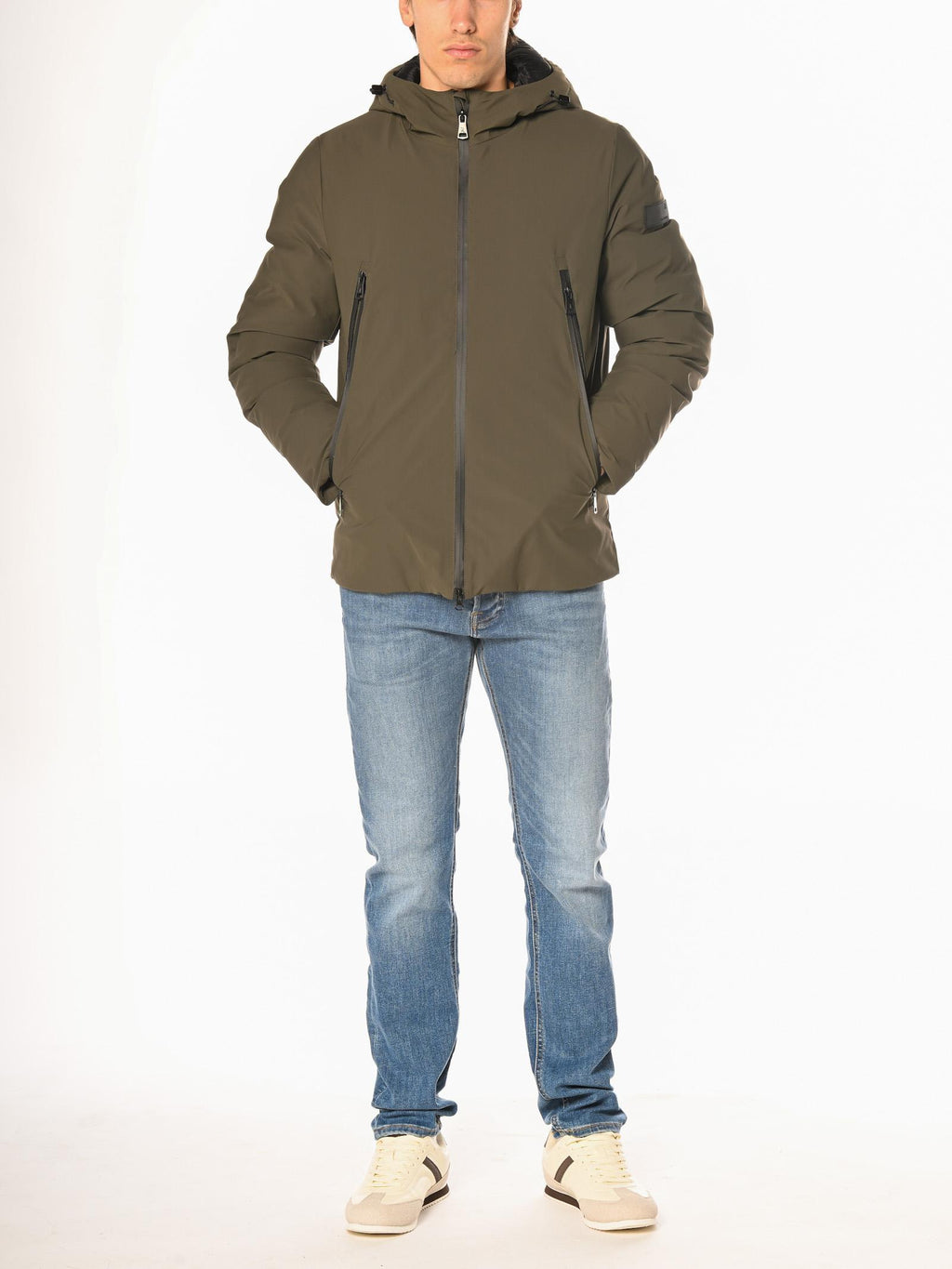 Giubbotto Gianni Lupo Verde con cappuccio GL5069BD MILITARY GIANNI LUPO 