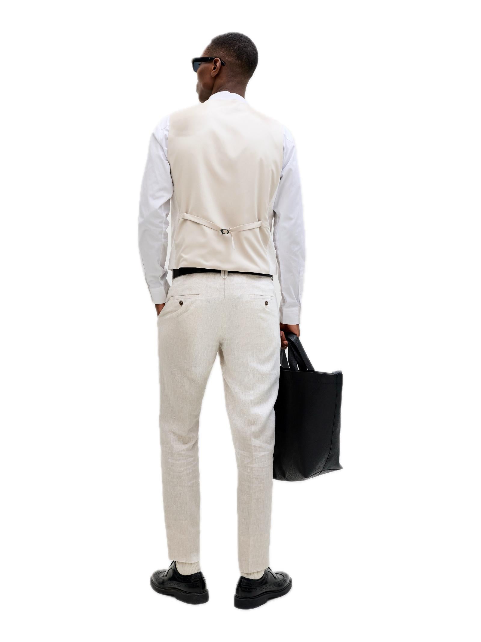 Gilet Jack & Jones Beige 4 bottoni 12292461 /Ancient Scroll JACK & JONES 