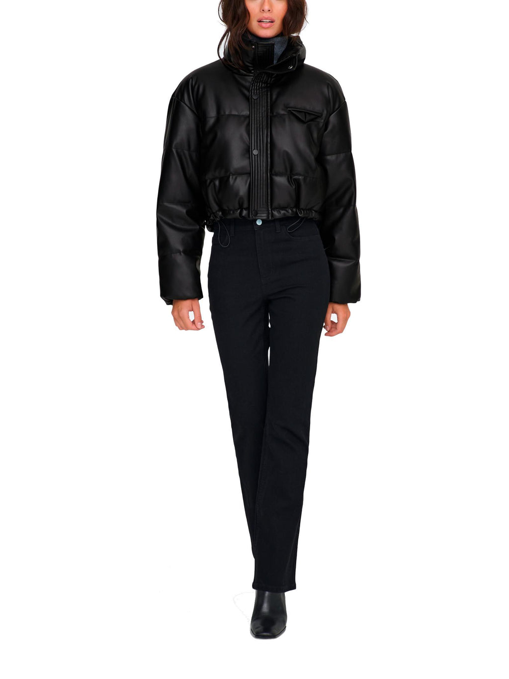 Bomber Only Elsie Nero in ecopelle 15349205 /Black ONLY 