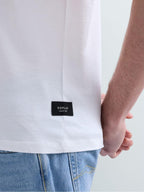 T-shirt Replay Bianco Basic logo frontale M3098 011 REPLAY 