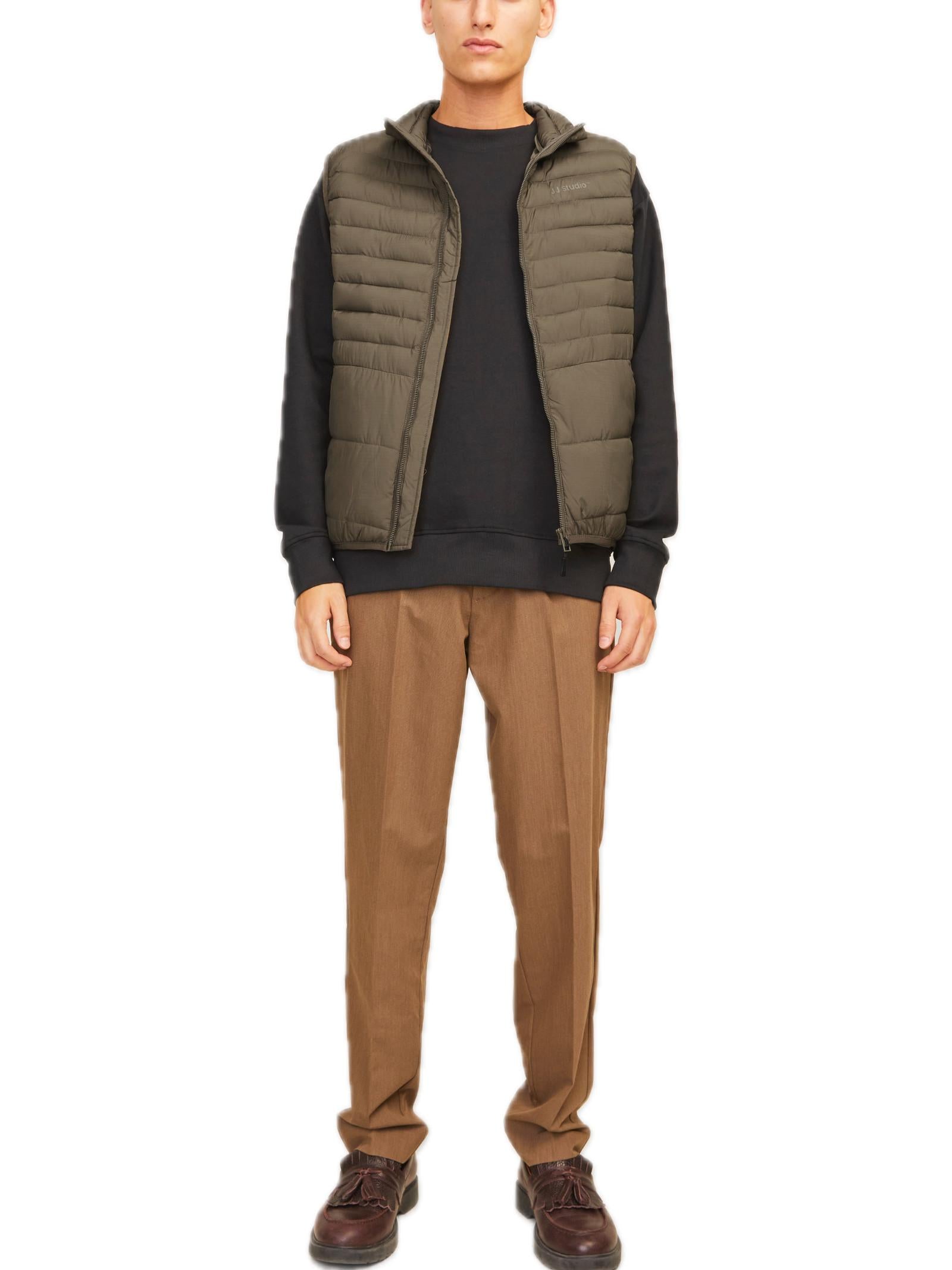 Gilet Jack & Jones Estate Verde collo alto 12256987 /Canteen JACK & JONES 