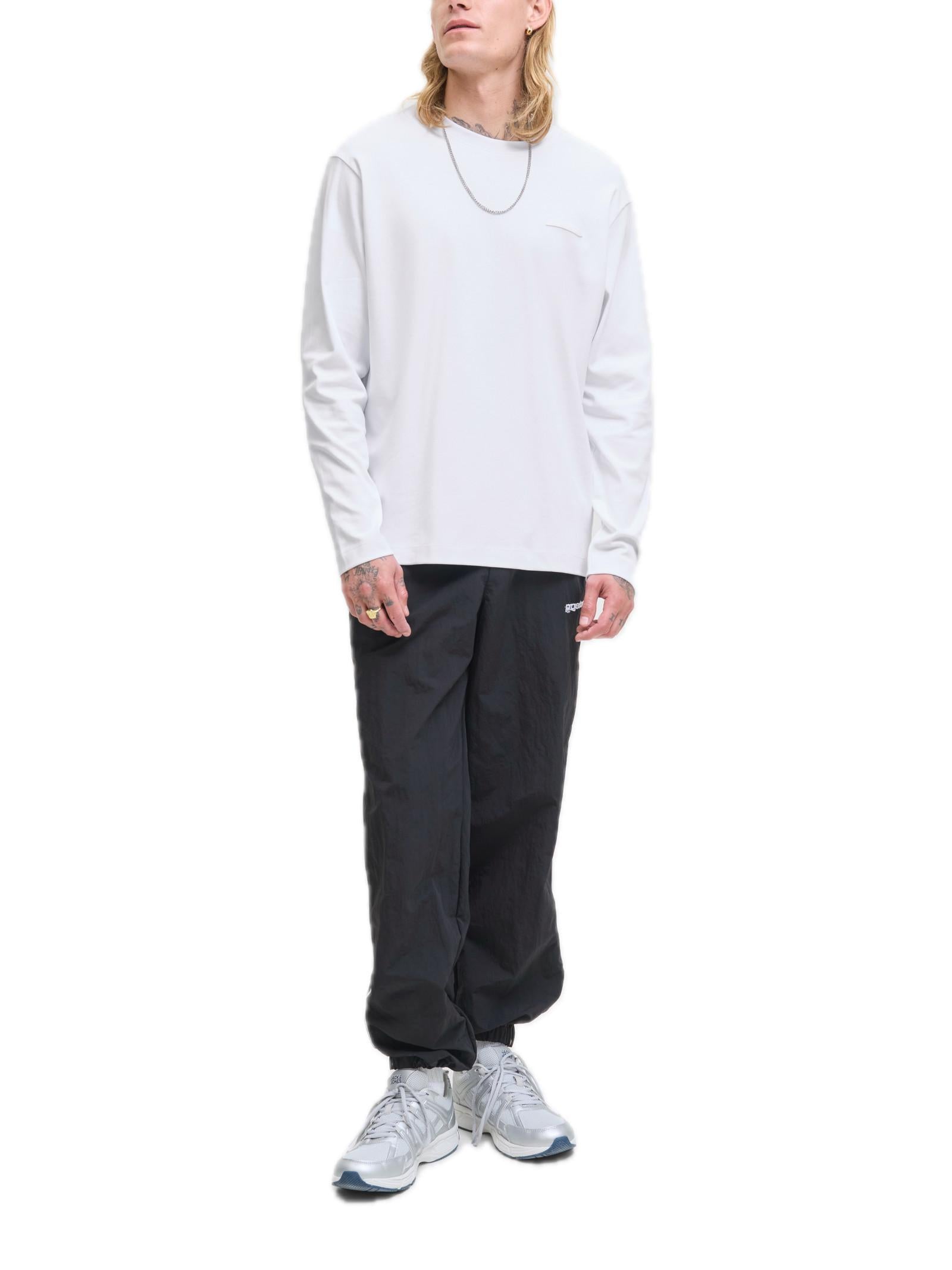 T-shirt Jack & Jones Fusion Bianco manica lunga 12282697 /Bright White JACK & JONES 