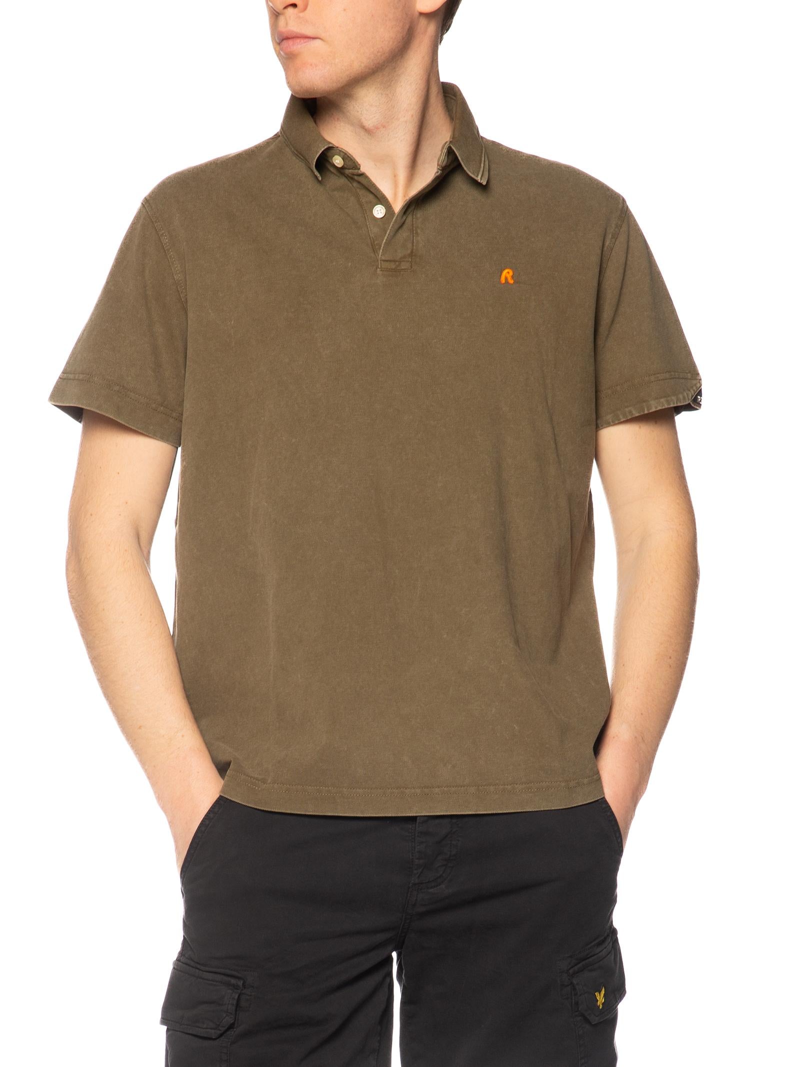 Polo Replay Verde Logo manica corta M3431A 949 REPLAY 