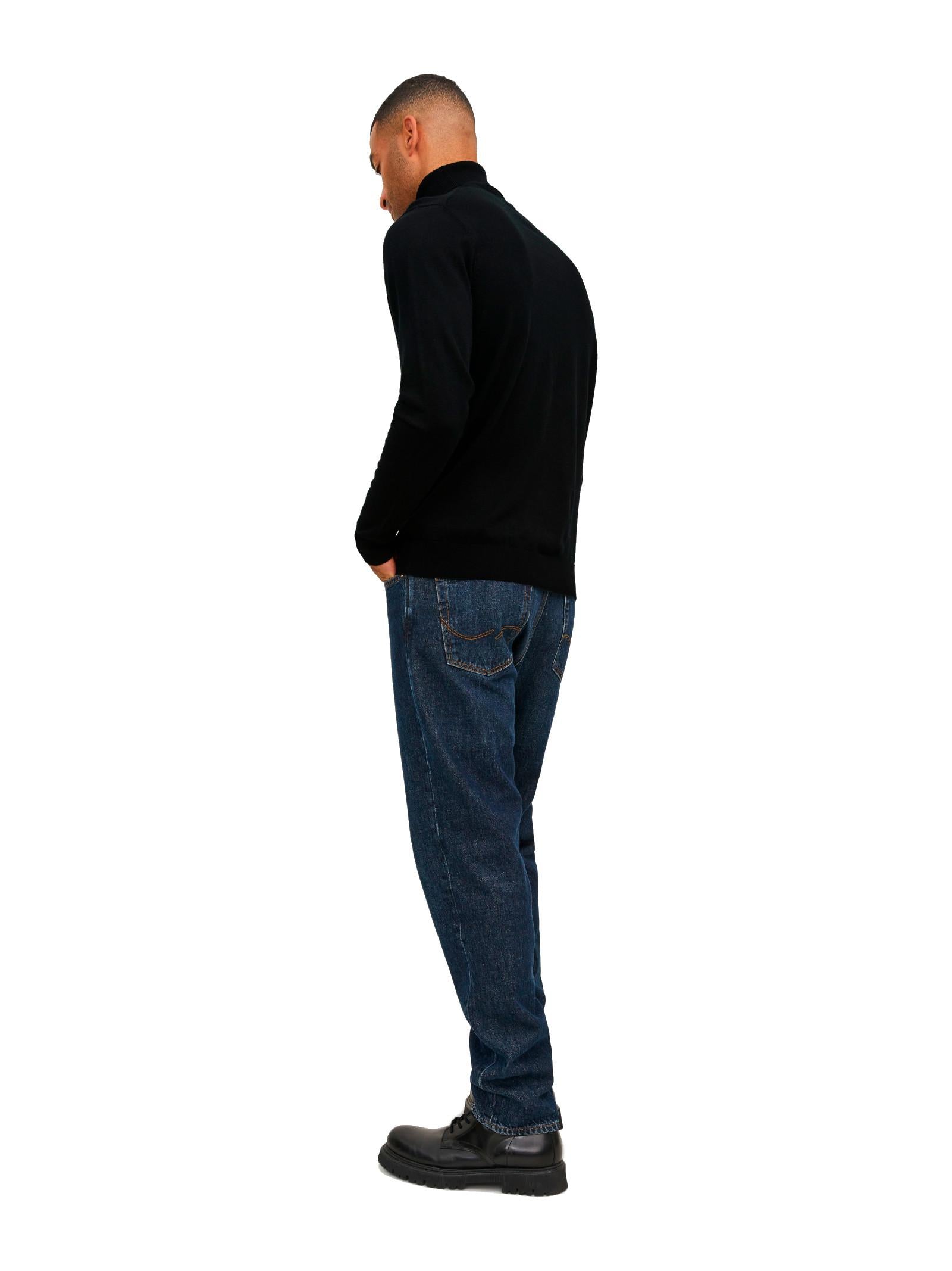 Dolcevita Jack & Jones Merino Nero 12216829 /Black JACK & JONES 
