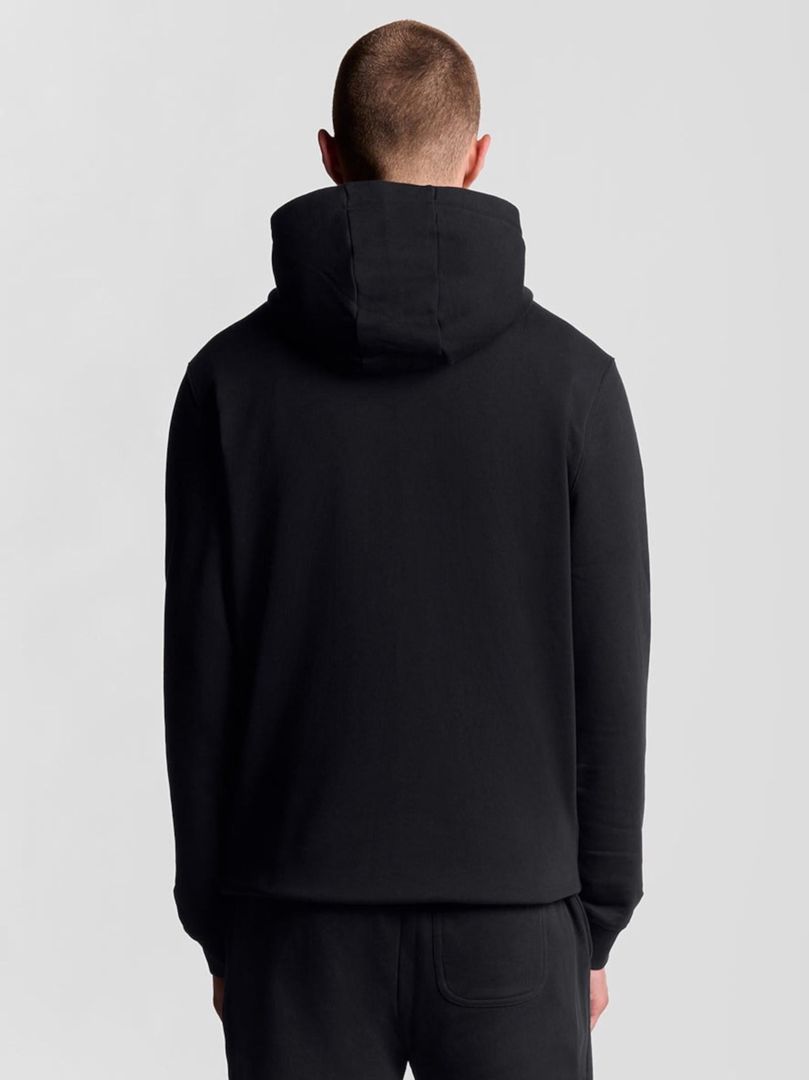 Felpa Lyle & Scott Nero cappuccio e zip ML420VOG JET BLACK LYLE & SCOTT 