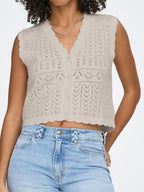 Cardigan Only Beige Irina scollo a V 15363681 /Pumice Stone ONLY 