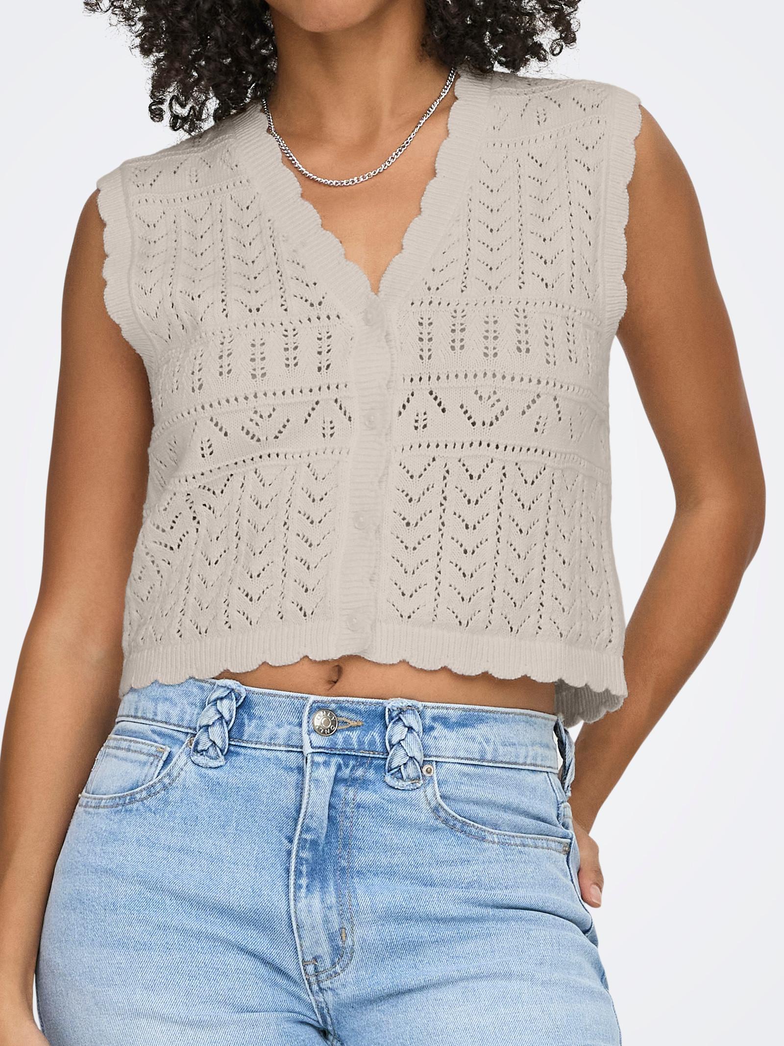 Cardigan Only Beige Irina scollo a V 15363681 /Pumice Stone ONLY 