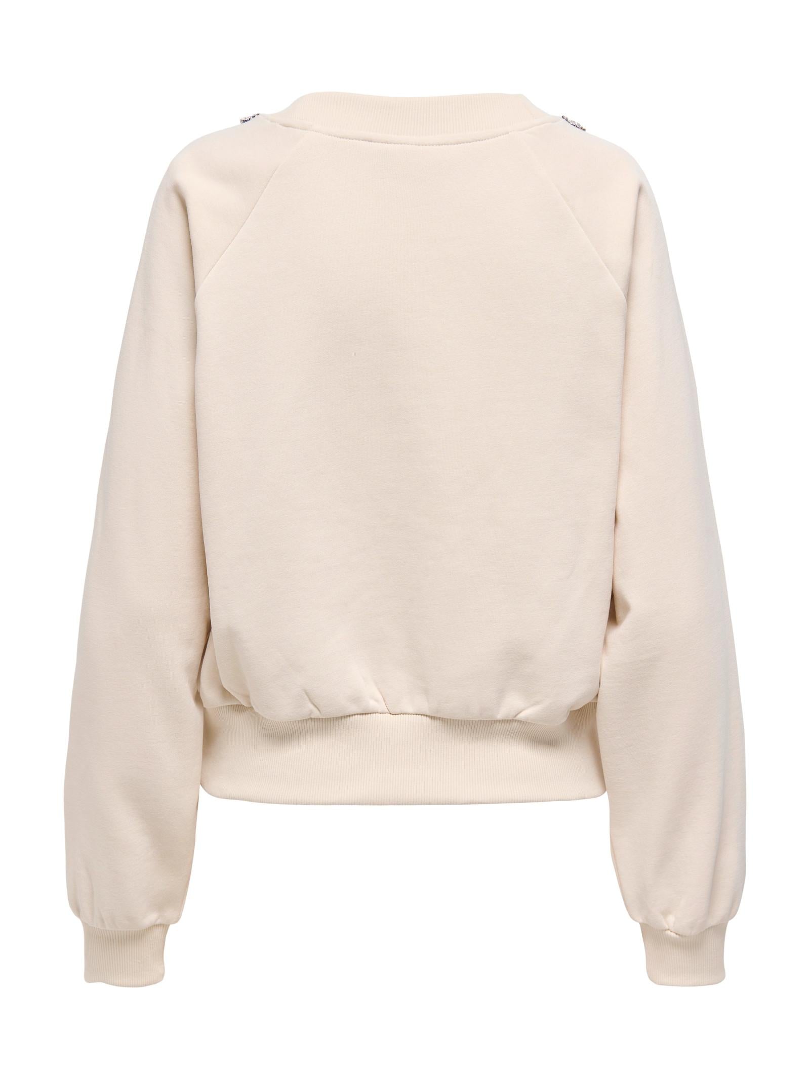 Felpa Only Jett Sabbia con perle 15355912 /Birch ONLY 