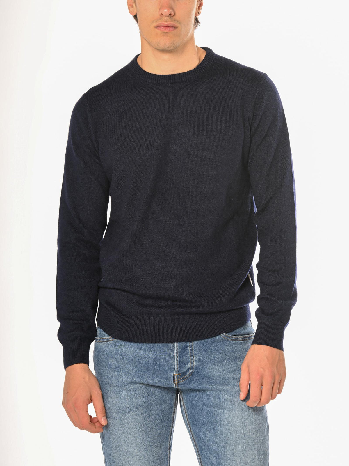 Maglia Seinse Blu misto cashmere MI3162 BLU SEINSE 