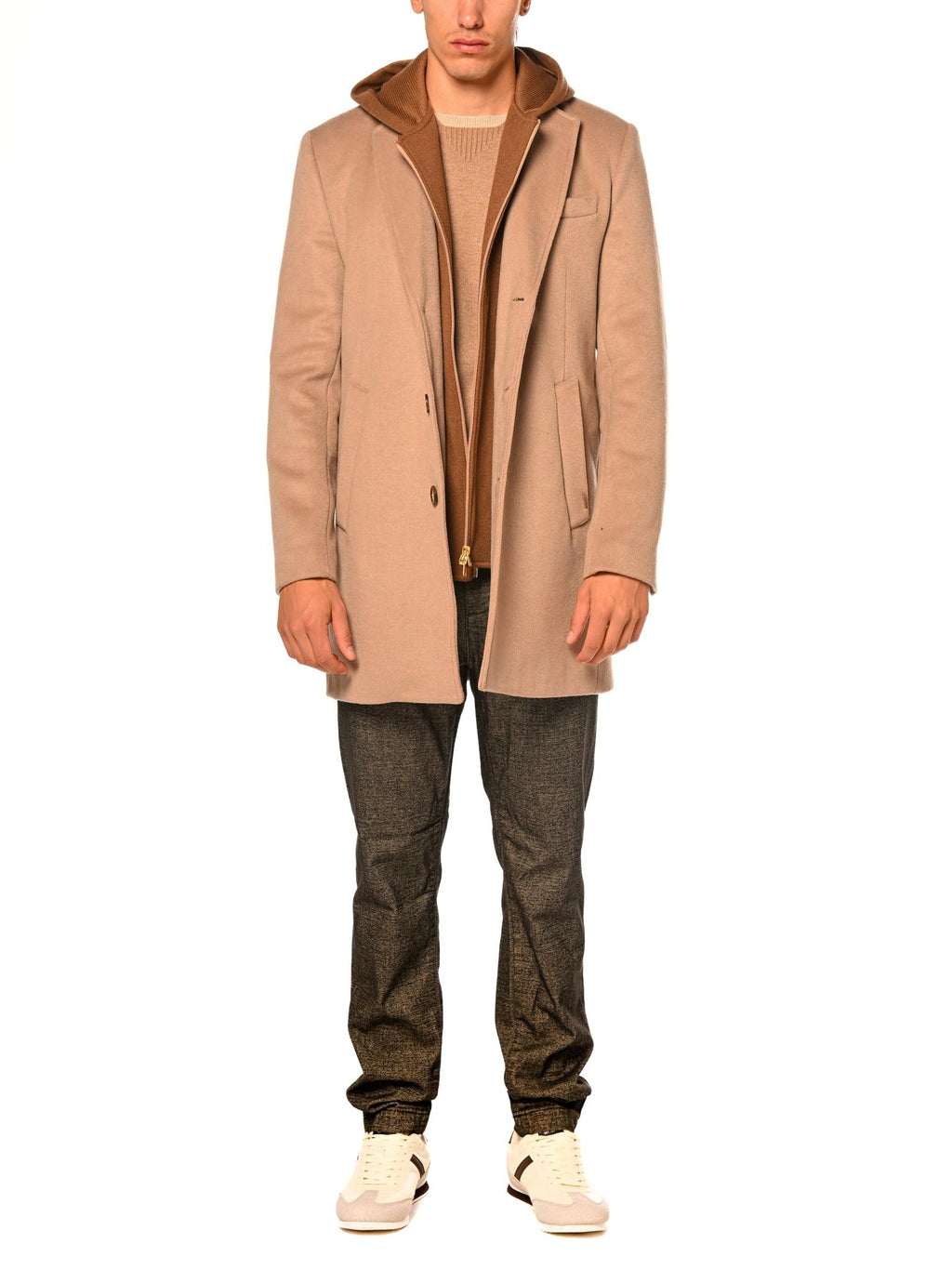 Cappotto Gianni Lupo Beige in panno doppiopetto GN21799 BEIGE GIANNI LUPO 