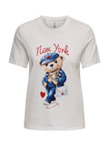 T-shirt Only Maeve Bianco ny con stampa 15369945 /NY Cloud Dancer ONLY 