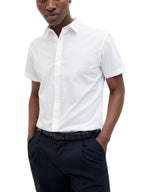 Camicia Jack & Jones Bianco Joe manica corta 12195062 /White JACK & JONES 