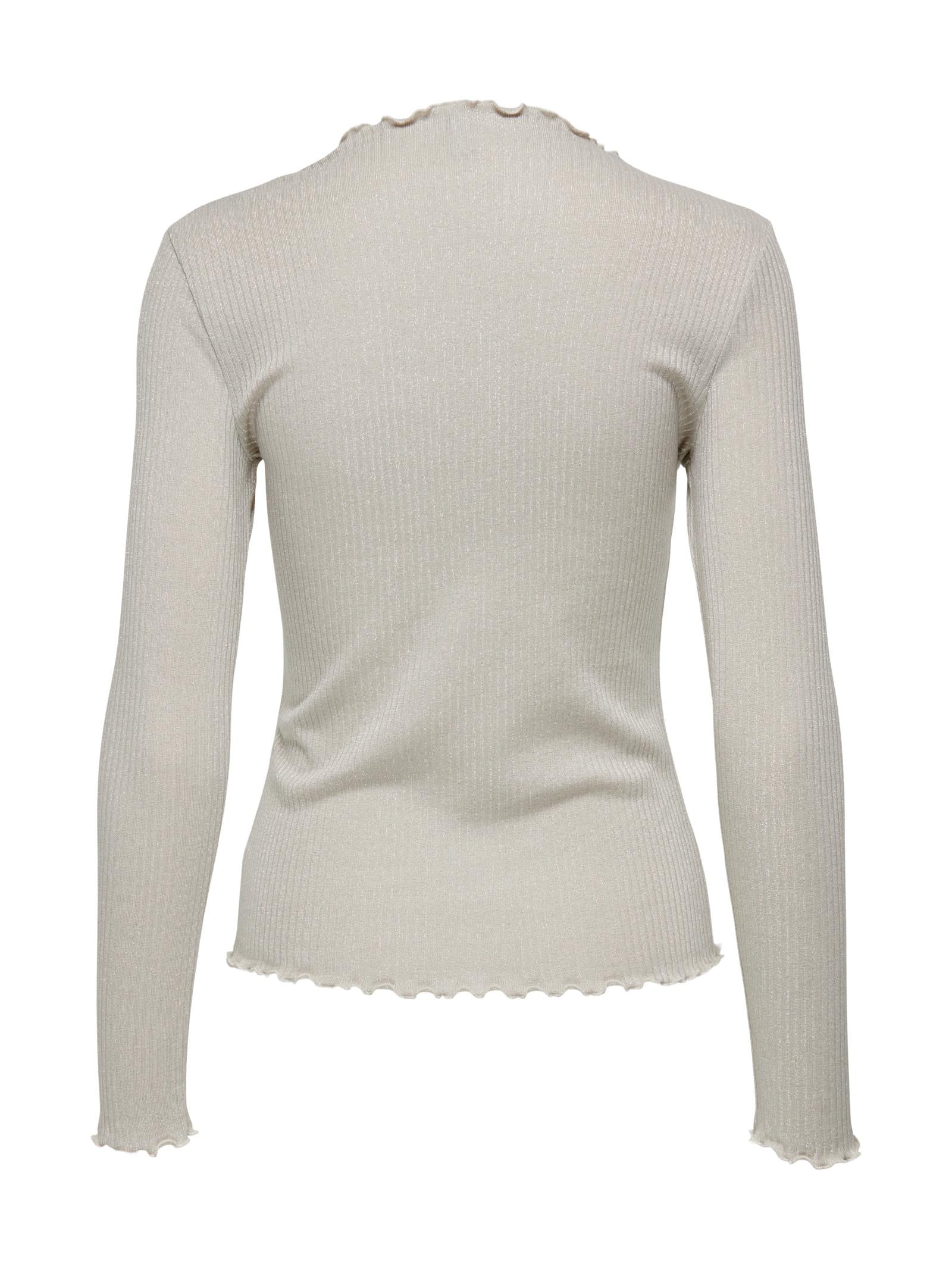 T-shirt Only Emma Beige con glitter 15331094 /Pumice Stone ONLY 