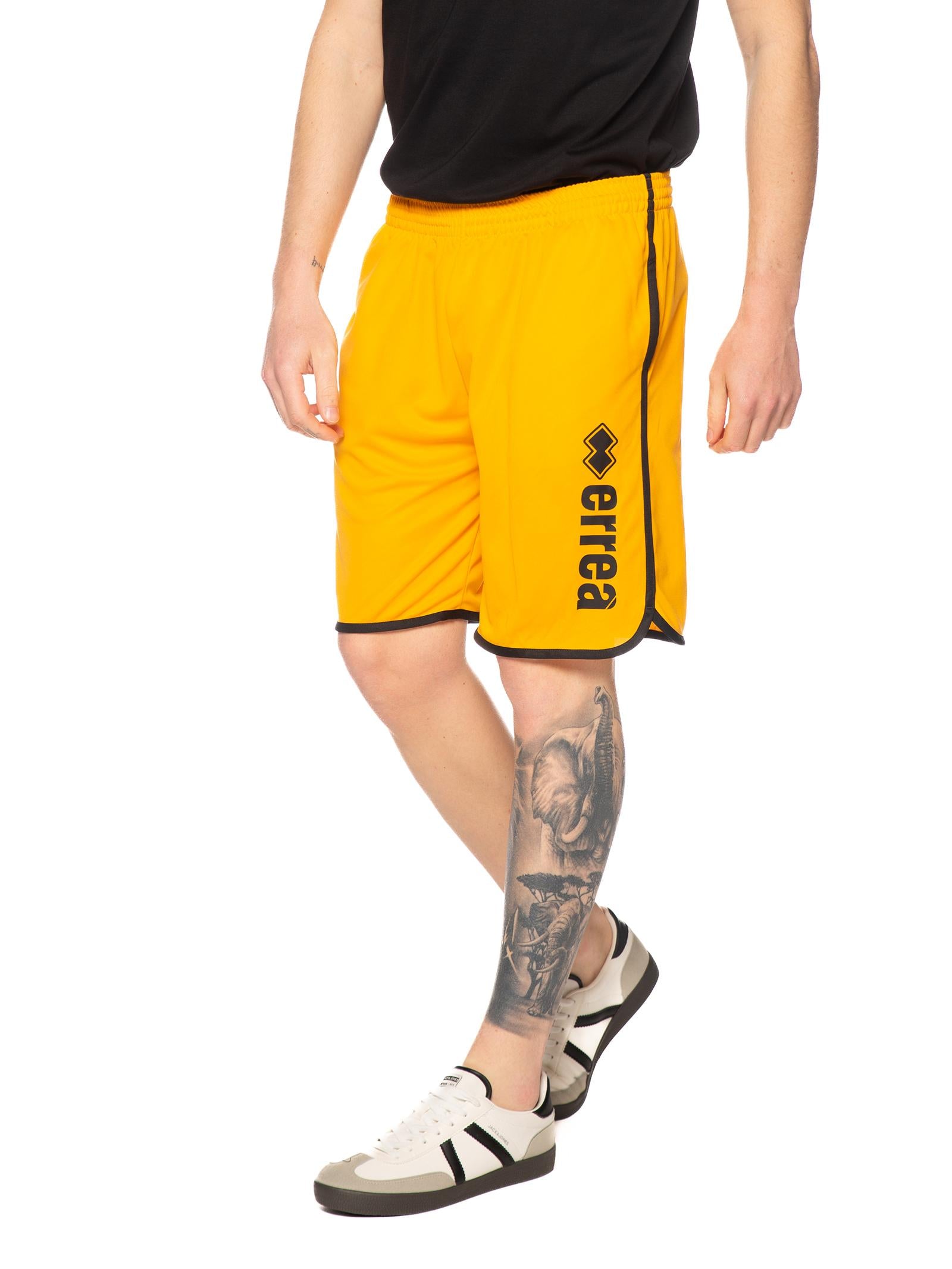 Bermuda Errea Giallo nero con logo grande R33P0U 4950 ERREA 