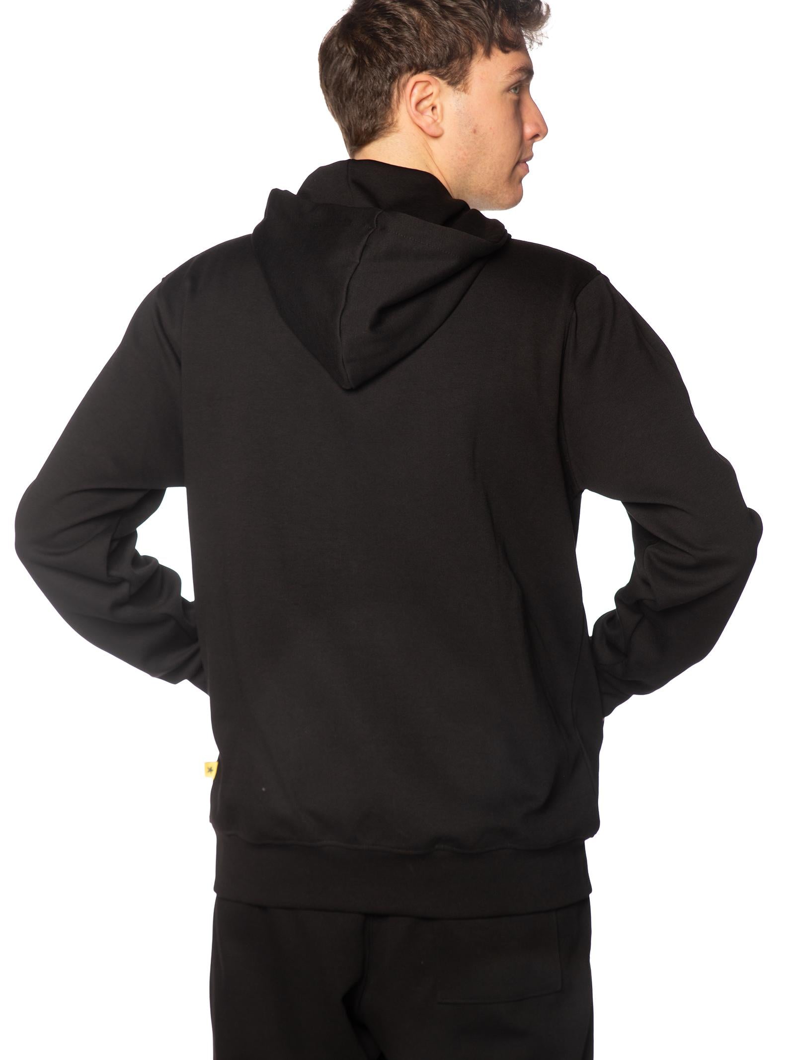 Felpa Superculture Nero zip cappuccio ERIK-I NERO SUPERCULTURE 