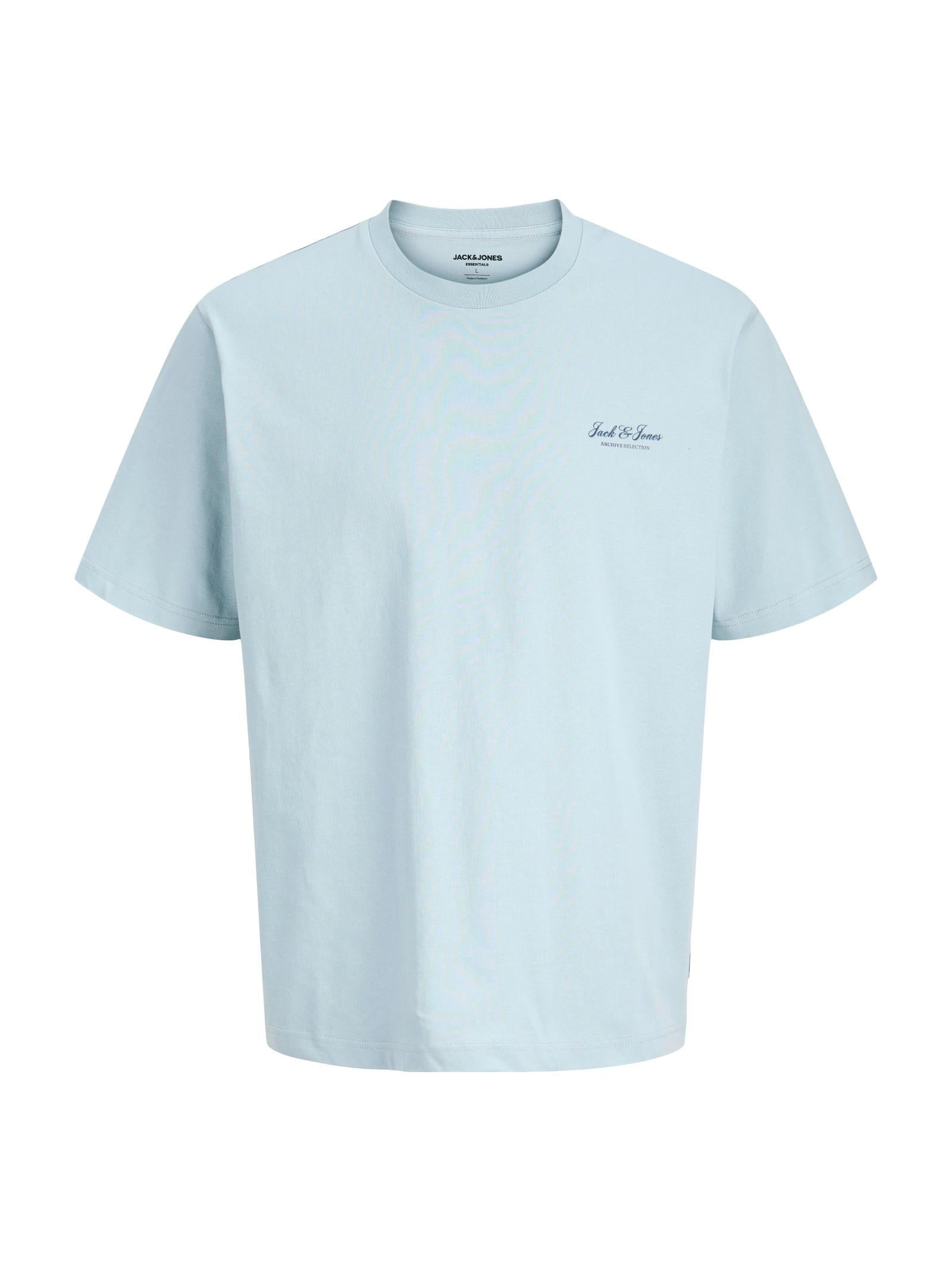 T-shirt Jack & Jones Archive Celeste con mini logo gommato 12287990 /Celestial Blue JACK & JONES 
