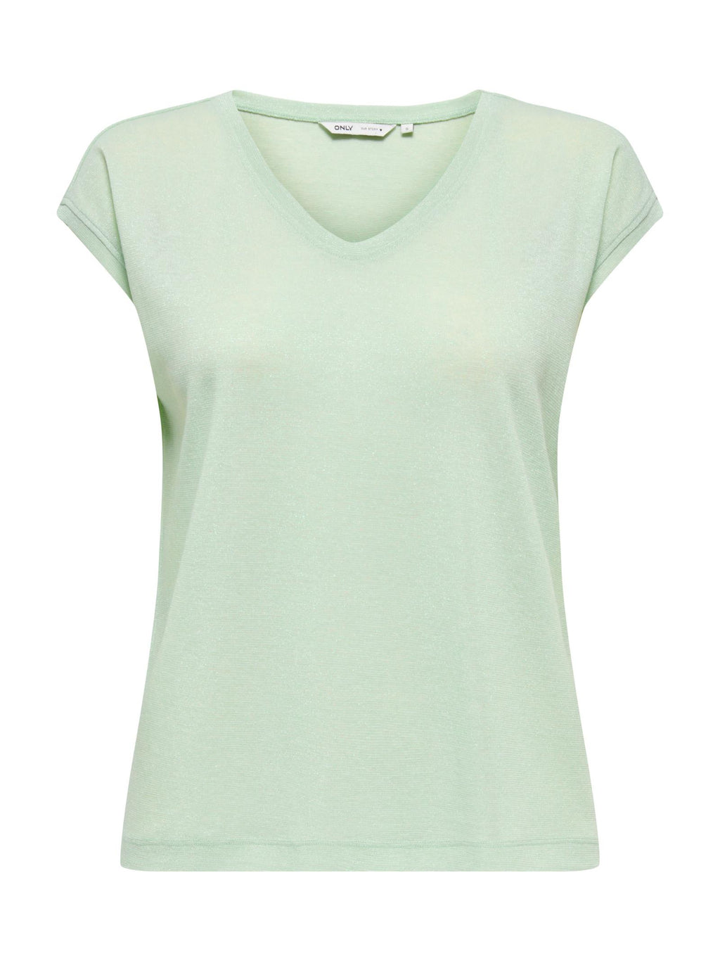 T-Shirt Only Silver Verde in lurex 15136069 /Green Lily ONLY 
