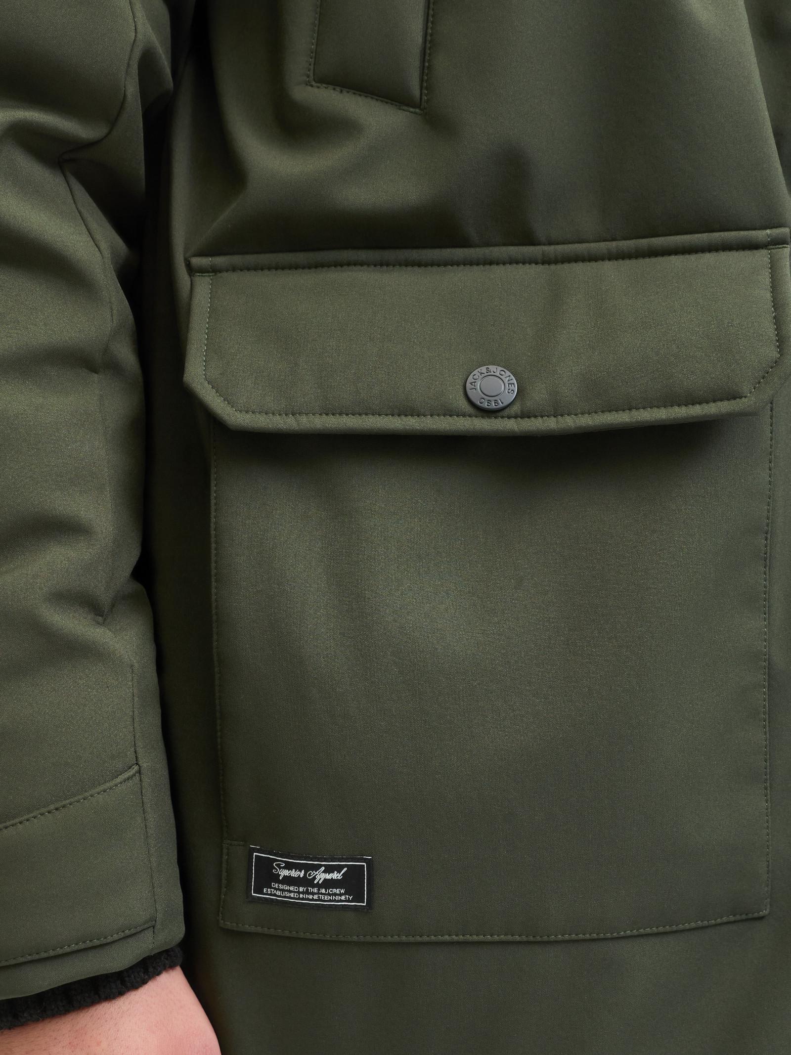 Parka Jack & Jones Finn Verde con cappuccio 12279243 /Rosin JACK & JONES 