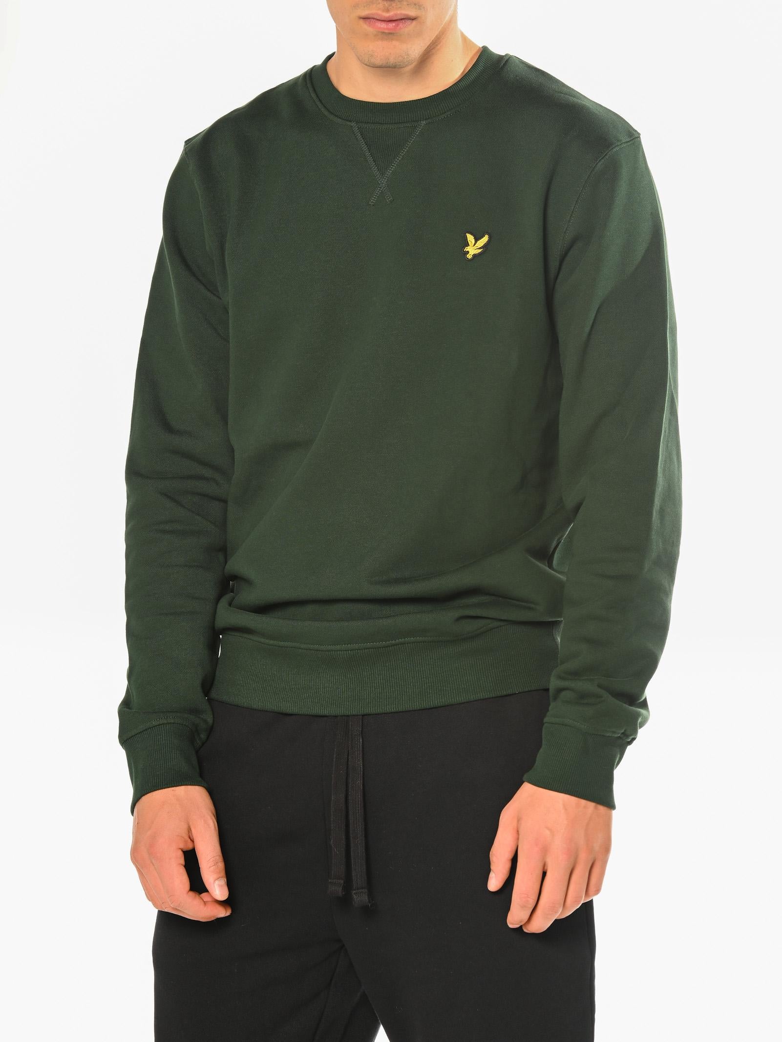 Felpa Lyle & Scott Verde girocollo ML1131 DARK GREEN LYLE & SCOTT 