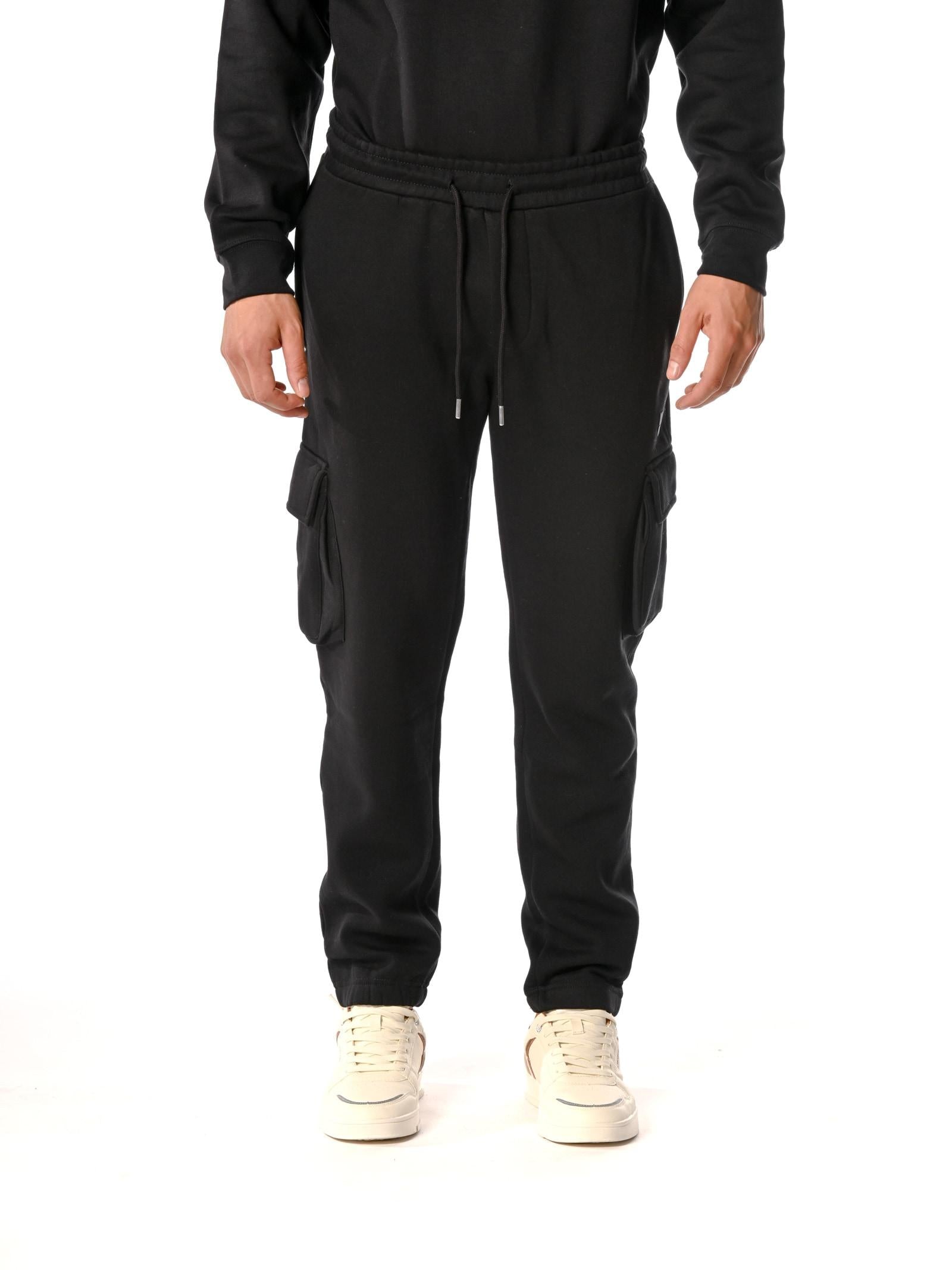 Pantalone Urban Ring Nero in felpa cargo UR9120071 NERO URBAN RING 