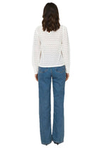 Blusa Jacqueline De Yong Bianco girocollo