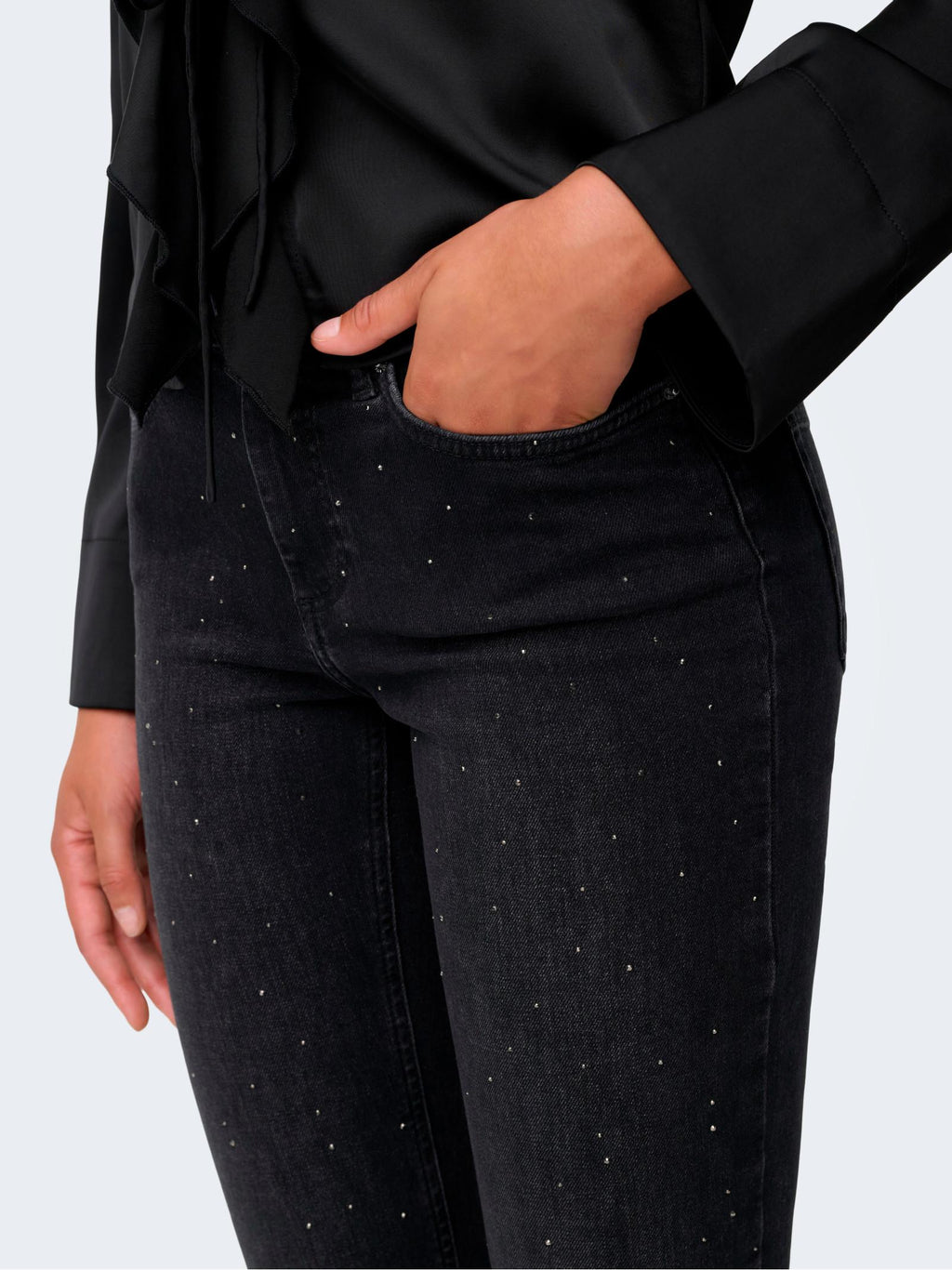 Jeans Only Blush Black Denim  a campana 15358232 /Black Denim ONLY 