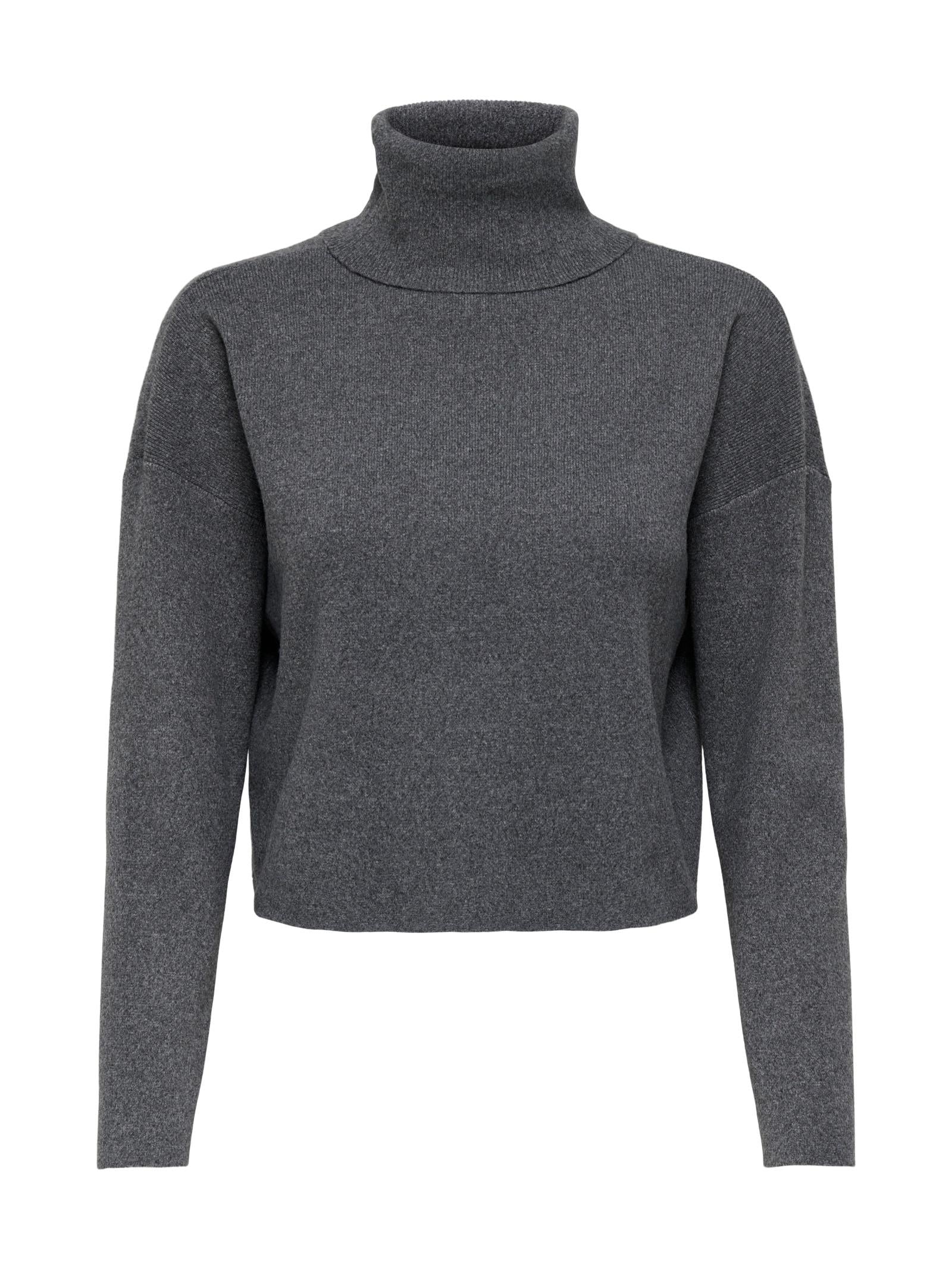 Maglia Only Ama Grigio collo alto 15350404 /Medium Grey Melange ONLY 