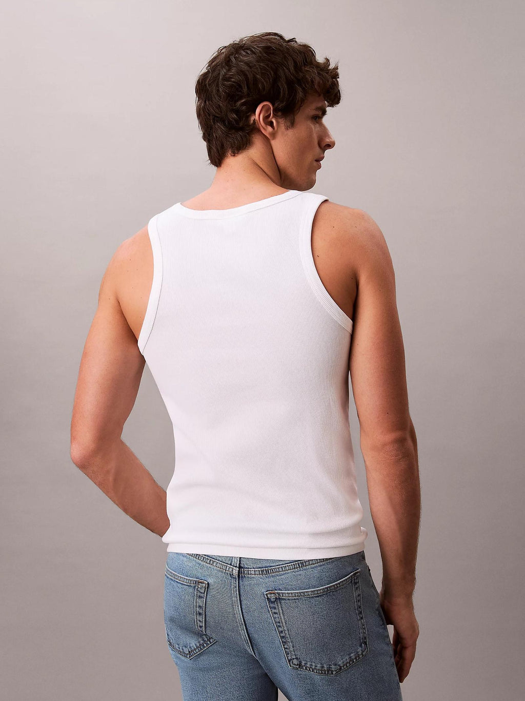 Canotta Calvin Klein Bianco girocollo LV04RF272G YAF CALVIN KLEIN 