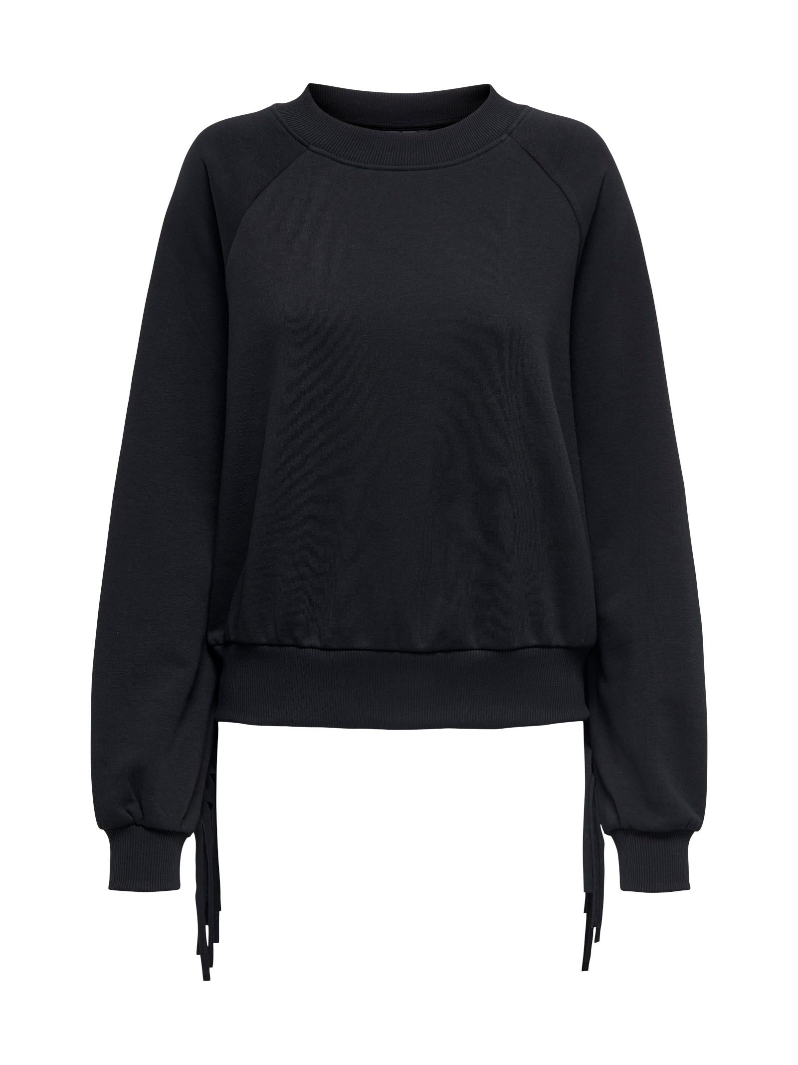 Felpa Only Jett Nero con frange 15355912 /Black ONLY 