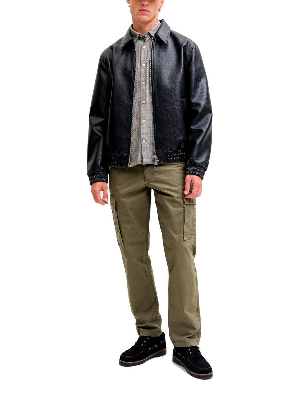 Pantalone Jack & Jones Verde Kane cargo relaxed 12291962 /Olive Night JACK & JONES 