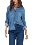 Camicia Only Yasmin Medium Blue in denim 15361370 /Medium Blue Denim ONLY 