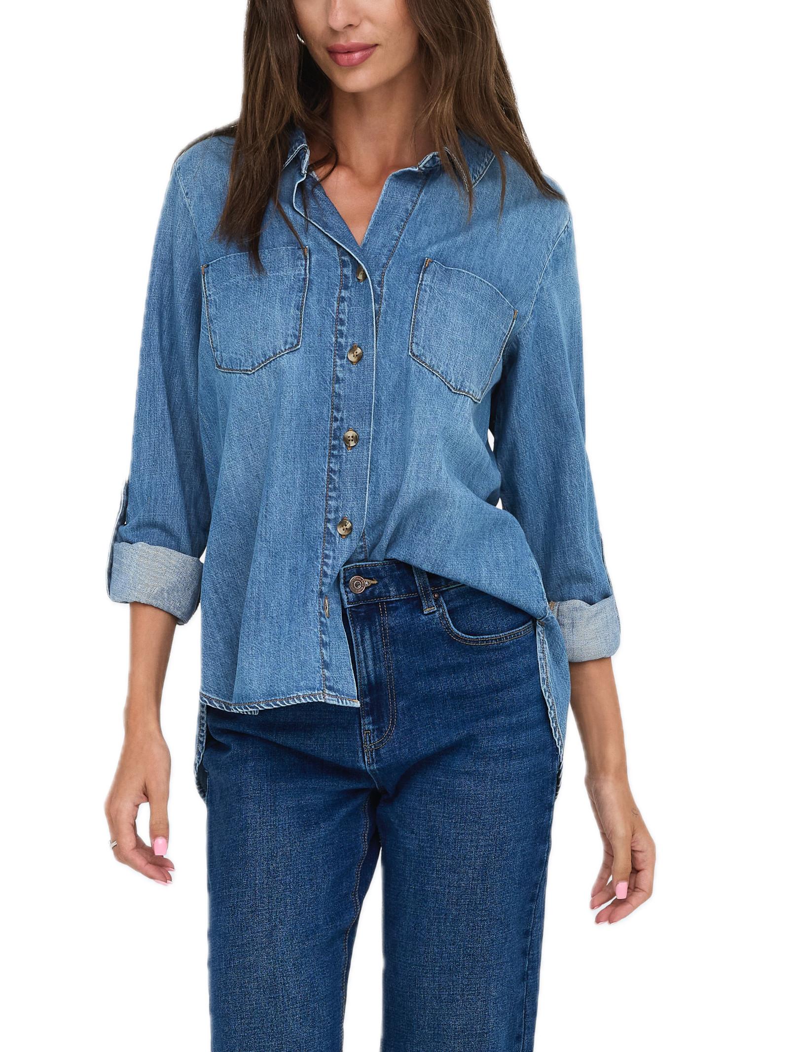 Camicia Only Yasmin Medium Blue in denim 15361370 /Medium Blue Denim ONLY 